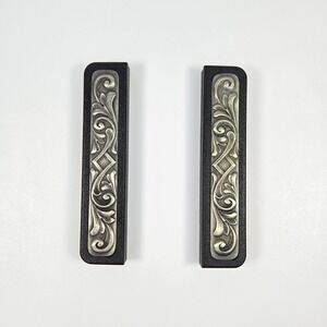 Vintage Selandia Denmark Removable‎ Handles Stainless Steal Pan MCM Rosemaling